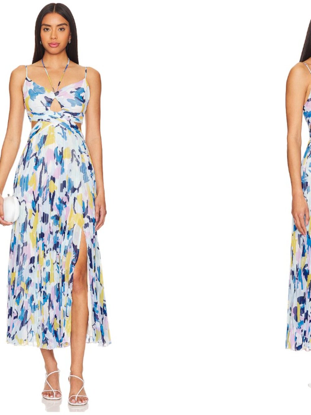 ASTR the Label Aquata Dress in Aqua Blue Multi
